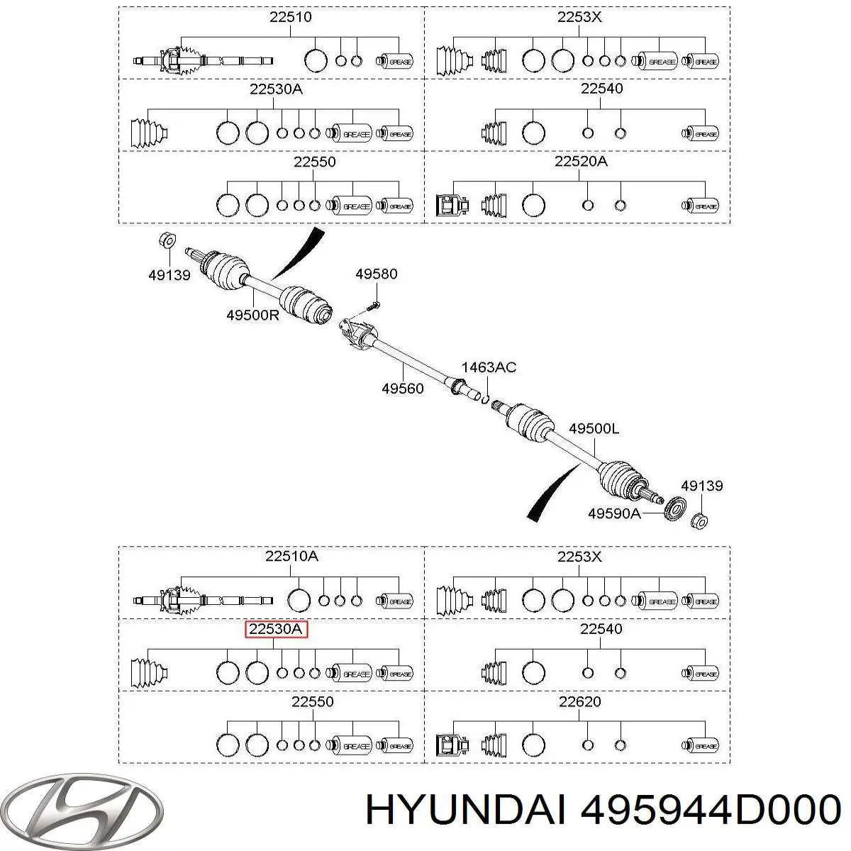 Fuelle, palier delantero exterior KIA Carnival III monovolumen (VQ) (2005 - 2015) precio, desde 17,22 EUR