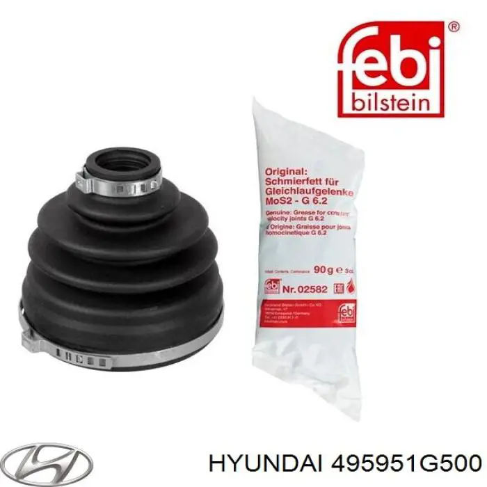 495951G500 Hyundai/Kia fuelle, árbol de transmisión delantero interior