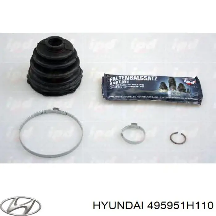 495951H110 Hyundai/Kia fuelle, árbol de transmisión delantero interior