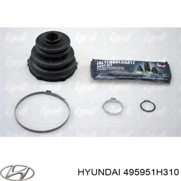 495951H310 Hyundai/Kia fuelle, árbol de transmisión delantero interior