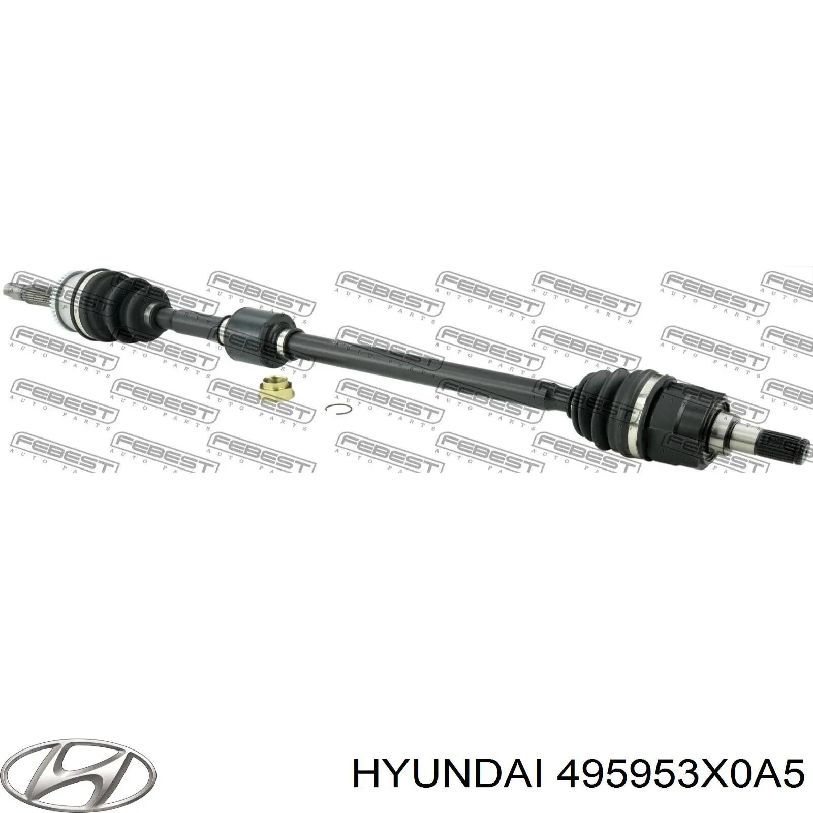 495953X0A5 Hyundai/Kia fuelle, árbol de transmisión delantero interior