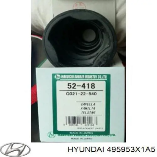 495953X1A5 Hyundai/Kia fuelle, árbol de transmisión delantero interior izquierdo