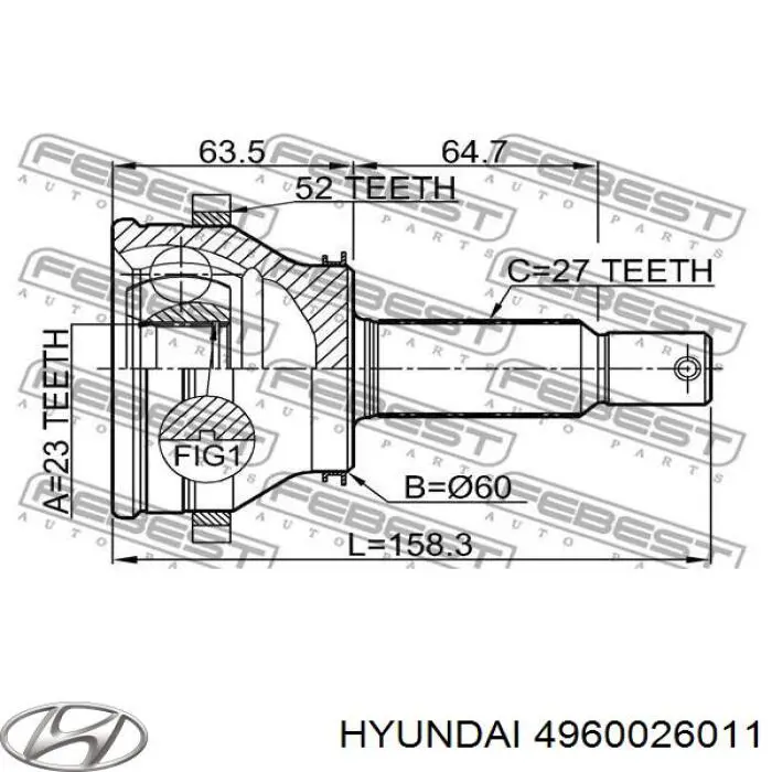 4960026011 Hyundai/Kia