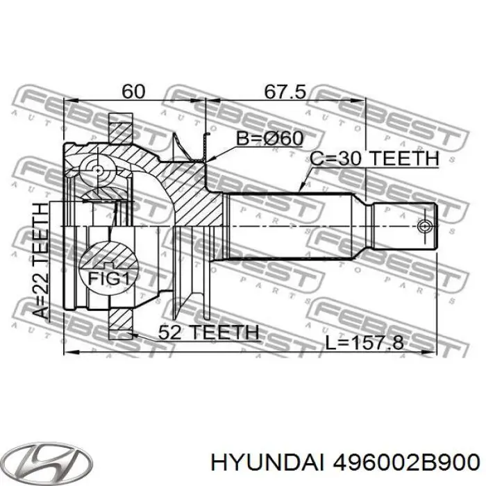 Comprar 496002B900 Hyundai/Kia Semieje