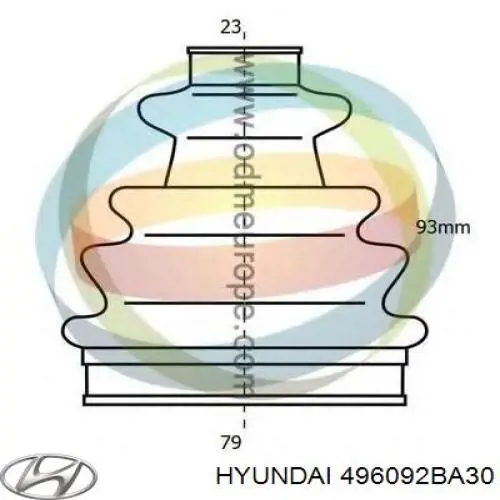 Fuelle, palier delantero exterior Hyundai/Kia 496092BA30 precio, desde 14,63 EUR