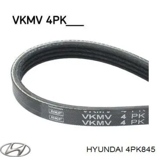 4PK845 Hyundai/Kia correa trapezoidal