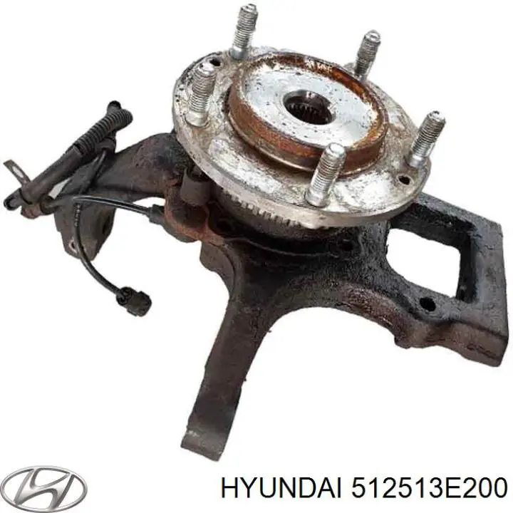 512513E200 Hyundai/Kia muñón del eje, suspensión de rueda, delantero derecho