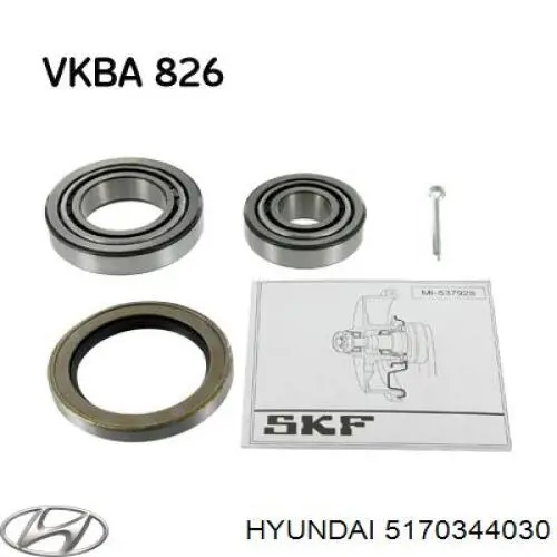 Cojinete de rueda delantero Hyundai/Kia 5170344030 precio, desde 23,87 EUR