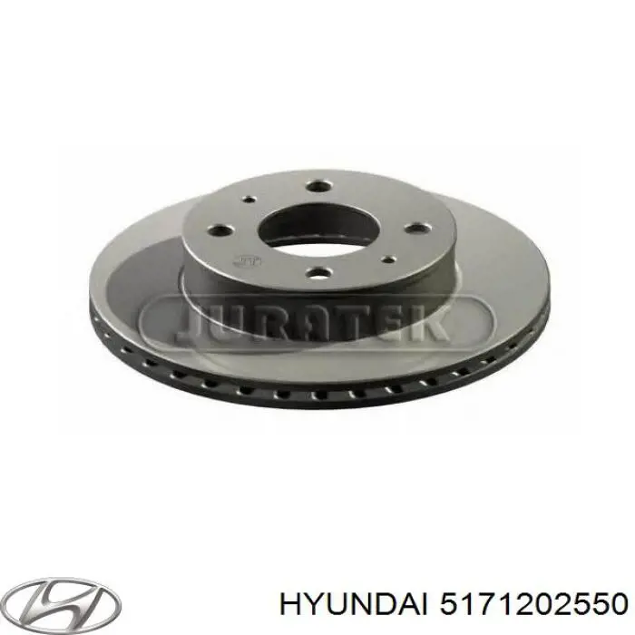 5171202550 Hyundai/Kia disco de freno delantero