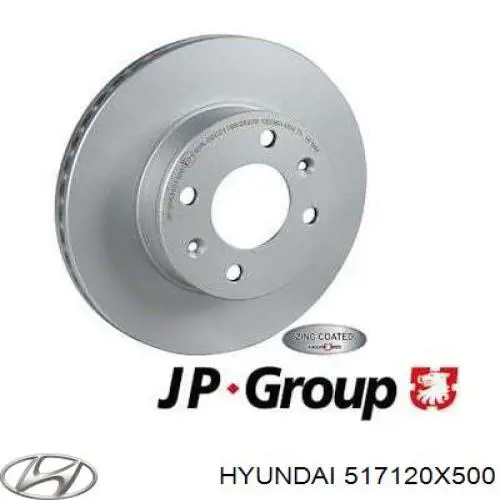 Comprar 517120X500 Hyundai/Kia Freno de disco delantero