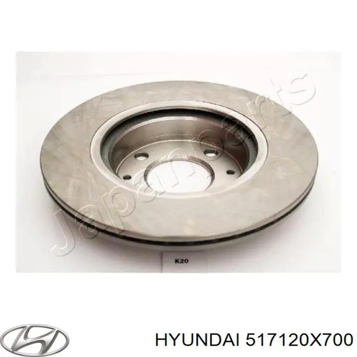 Disco de freno 517120X700 Hyundai/Kia