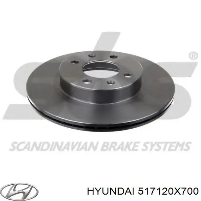 Comprar 517120X700 Hyundai/Kia Freno de disco delantero