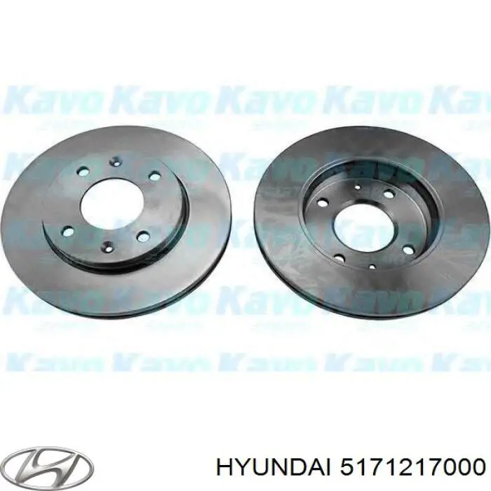 5171217000 Hyundai/Kia freno de disco delantero