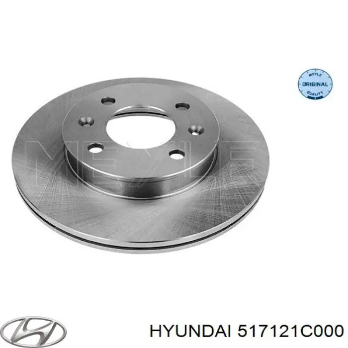 Disco de freno 517121C000 Hyundai/Kia