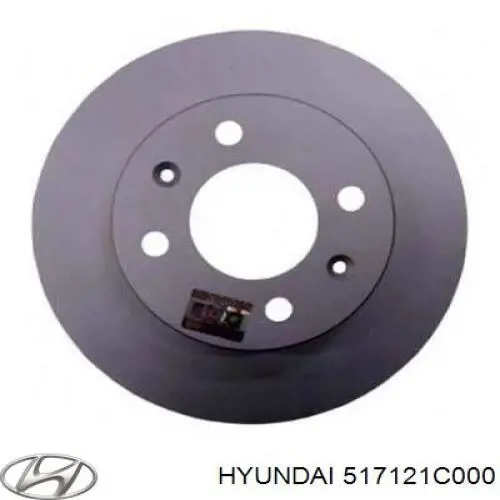 Disco de freno delantero Hyundai/Kia 517121C000