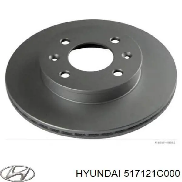 517121C000 Hyundai/Kia freno de disco delantero