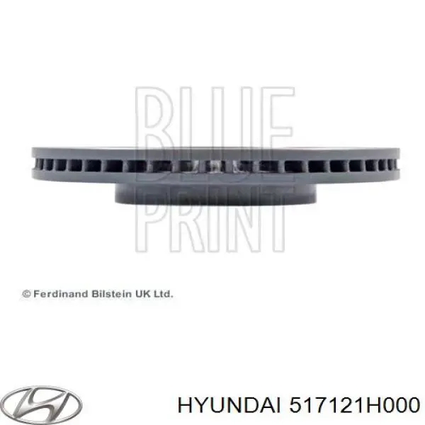 517121H000 Hyundai/Kia disco de freno delantero