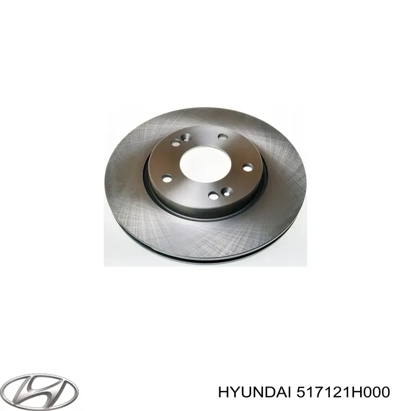 Disco de freno delantero Hyundai/Kia 517121H000