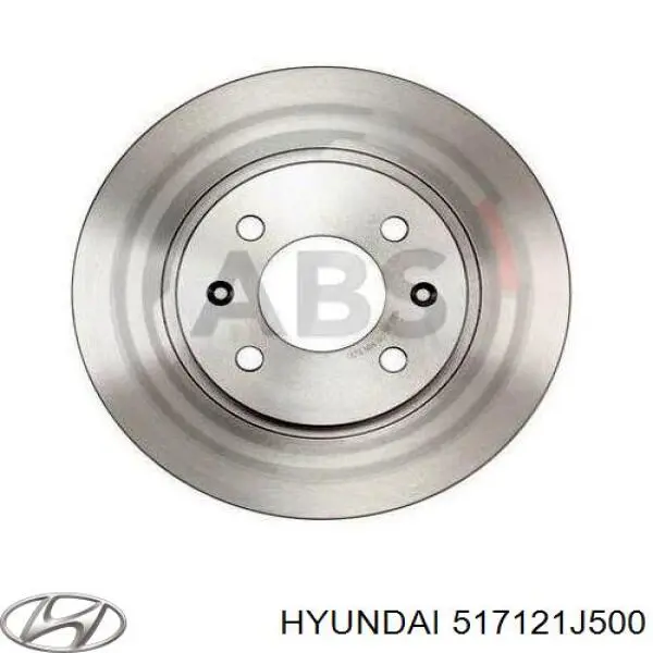 Disco de freno delantero Hyundai/Kia 517121J500