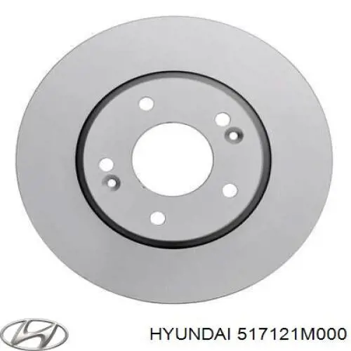 Disco de freno 517121M000 Hyundai/Kia