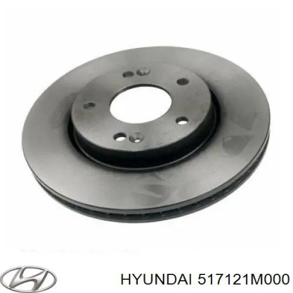 517121M000 Hyundai/Kia disco de freno delantero