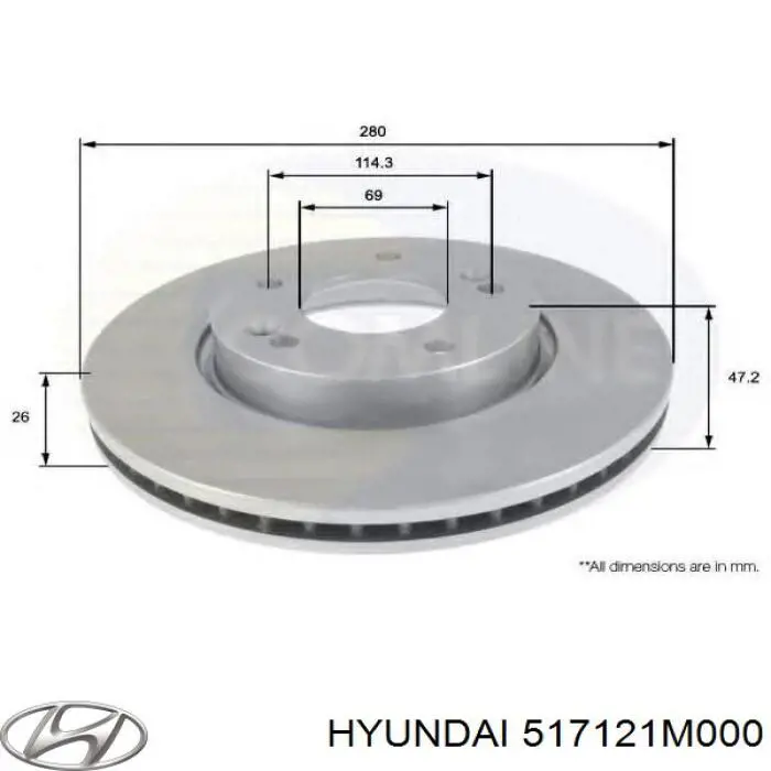 Frenos delanteros Hyundai/Kia 517121M000 precio, desde 38,79 EUR