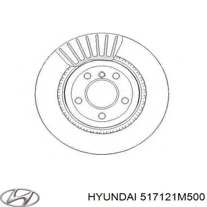 Disco de freno 517121M500 Hyundai/Kia