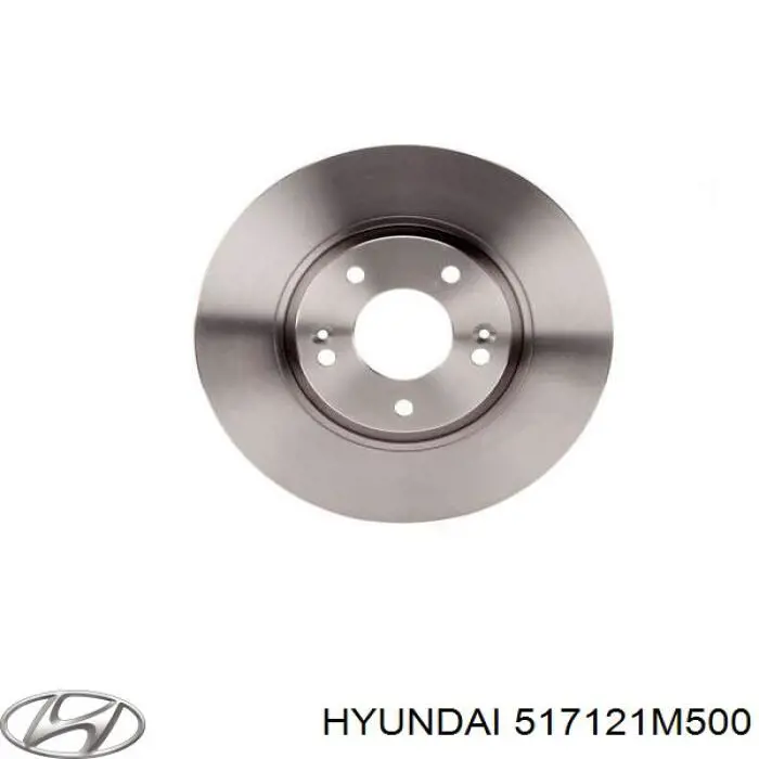 517121M500 Hyundai/Kia disco de freno delantero