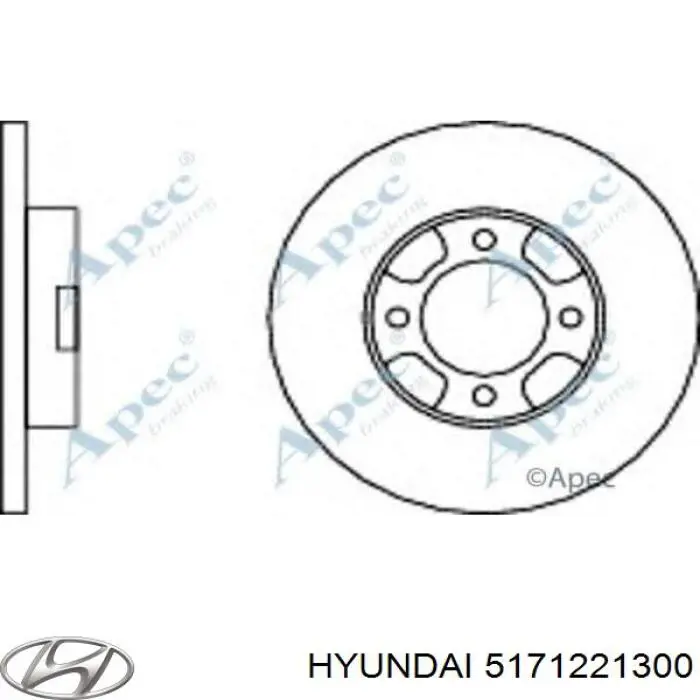 MMB316729 Mitsubishi freno de disco delantero