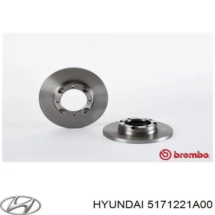 Freno de disco delantero Hyundai Accent 1