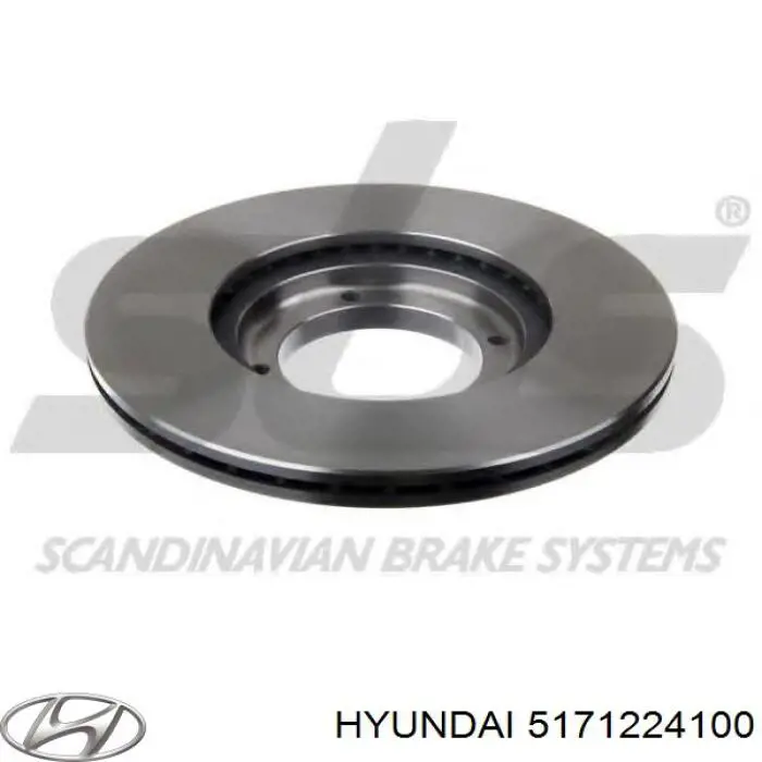 Freno de disco delantero Hyundai Accent 1