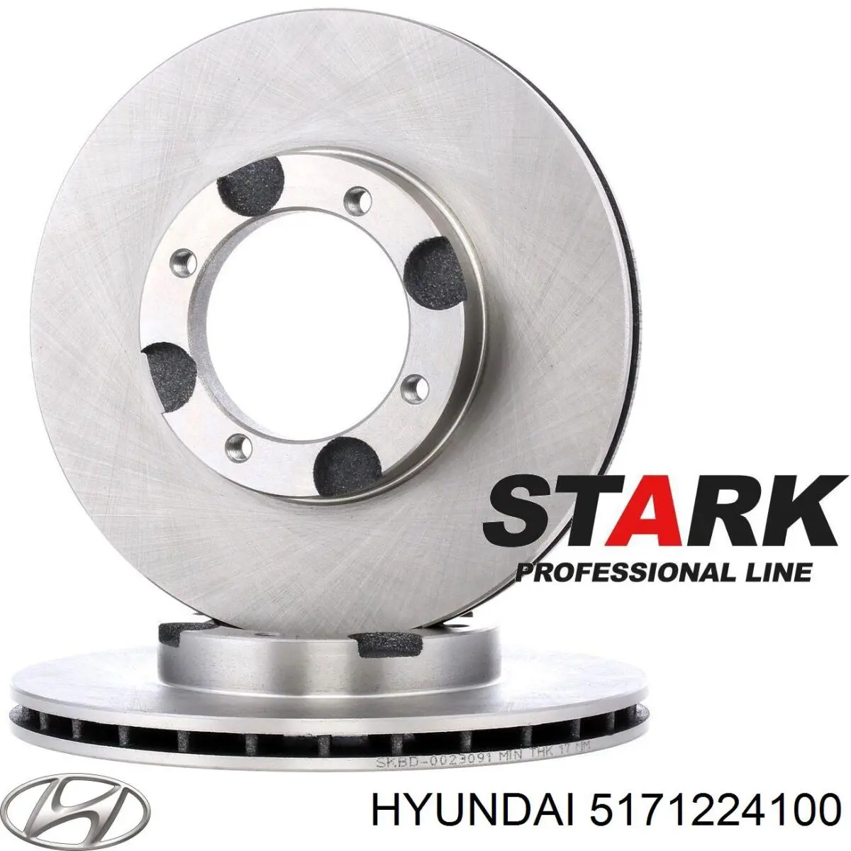 Freno de disco delantero Hyundai Accent 1