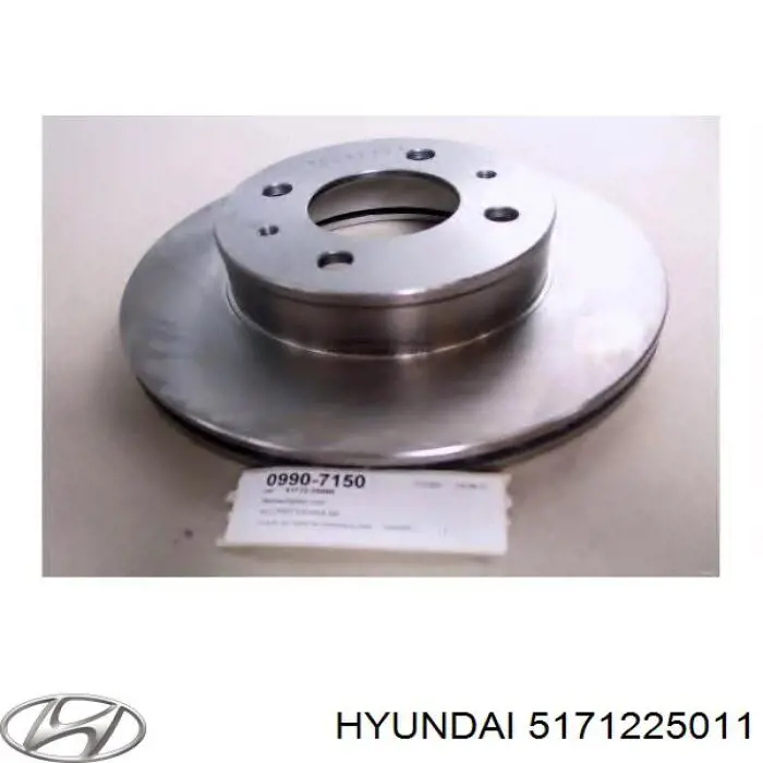 5171225011 Hyundai/Kia disco de freno delantero