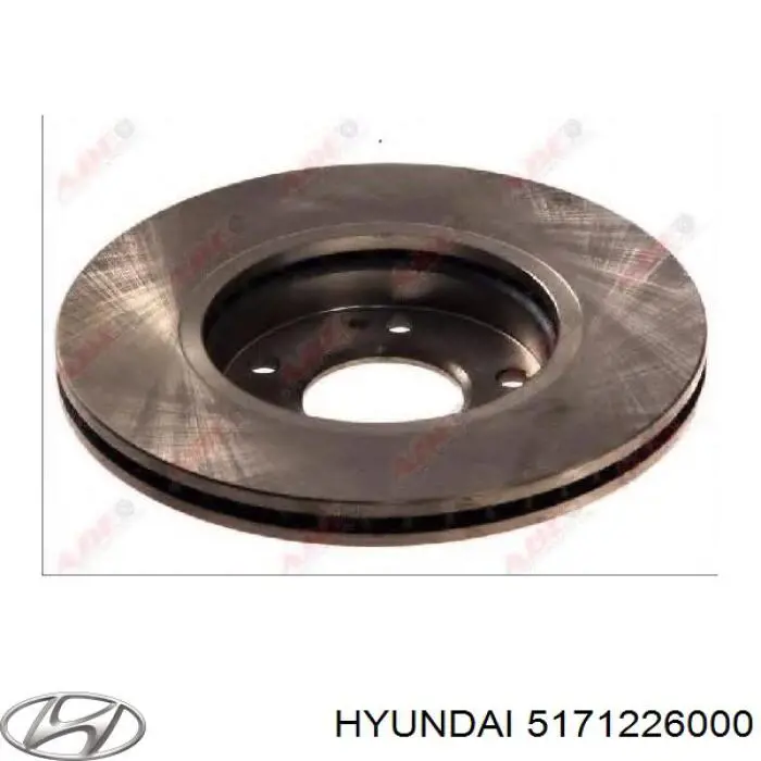 5171226000 Hyundai/Kia disco de freno delantero
