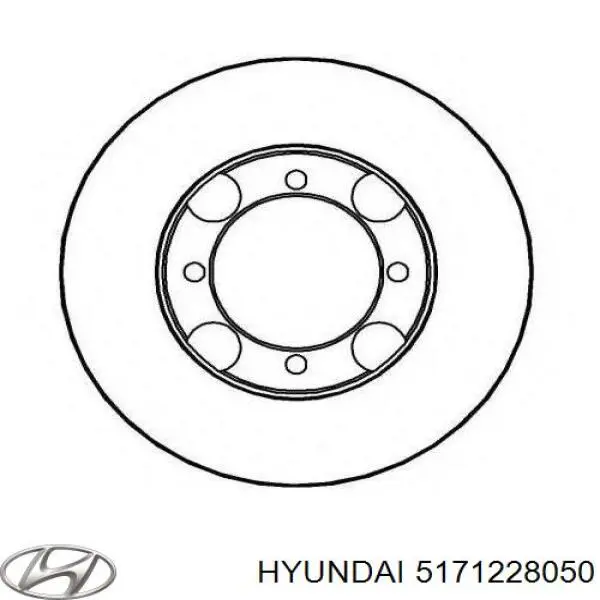 Disco de freno 5171228050 Hyundai/Kia