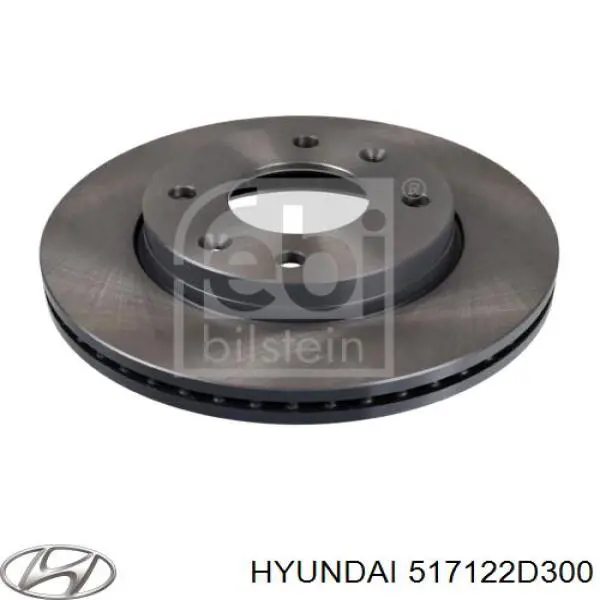 Disco de freno 517122D300 Hyundai/Kia