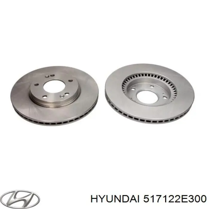 Disco de freno delantero Hyundai/Kia 517122E300