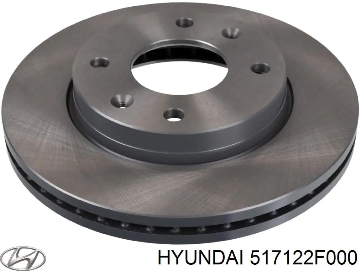 51712-2F000 Hyundai/Kia disco de freno delantero