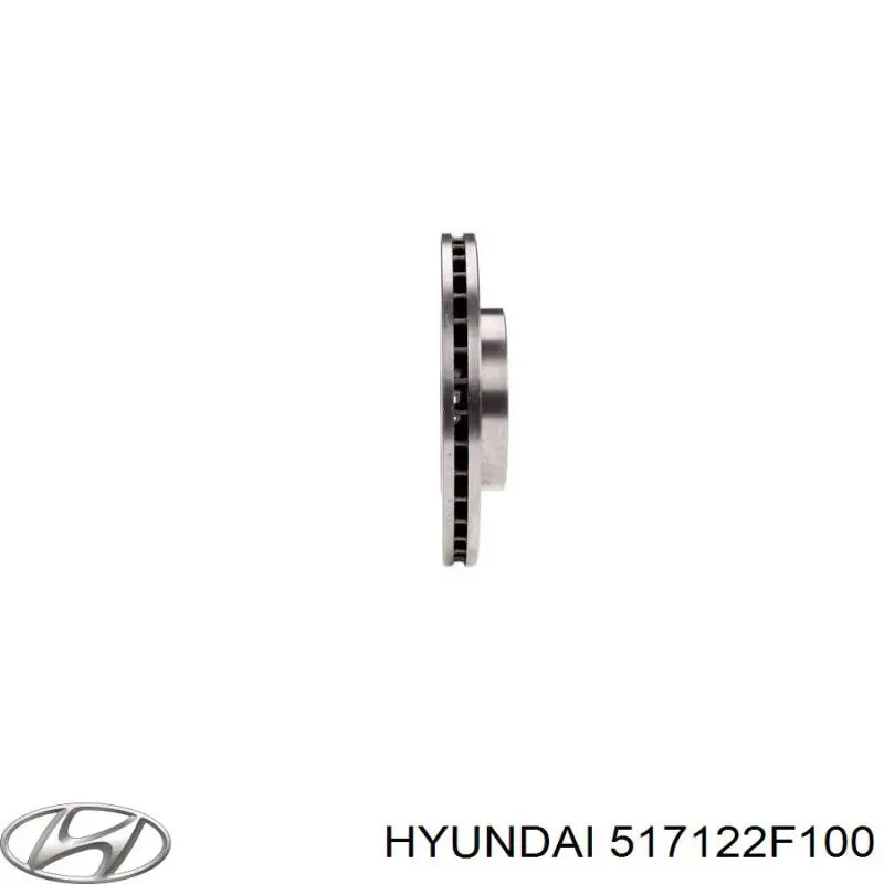 Disco de freno 517122F100 Hyundai/Kia