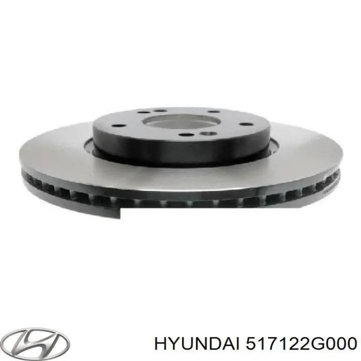 517122G000 Hyundai/Kia freno de disco delantero