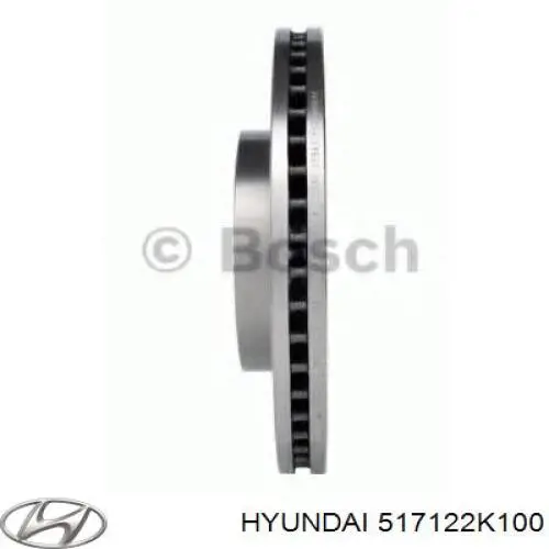 Disco de freno 517122K100 Hyundai/Kia