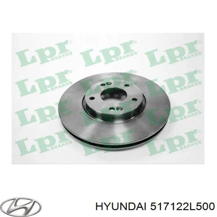 Disco de freno 517122L500 Hyundai/Kia