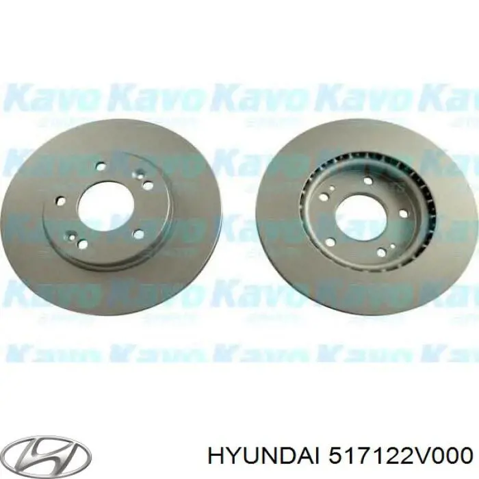 Disco de freno 517122V000 Hyundai/Kia