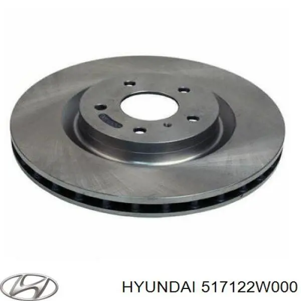 517122W000 Hyundai/Kia disco de freno delantero