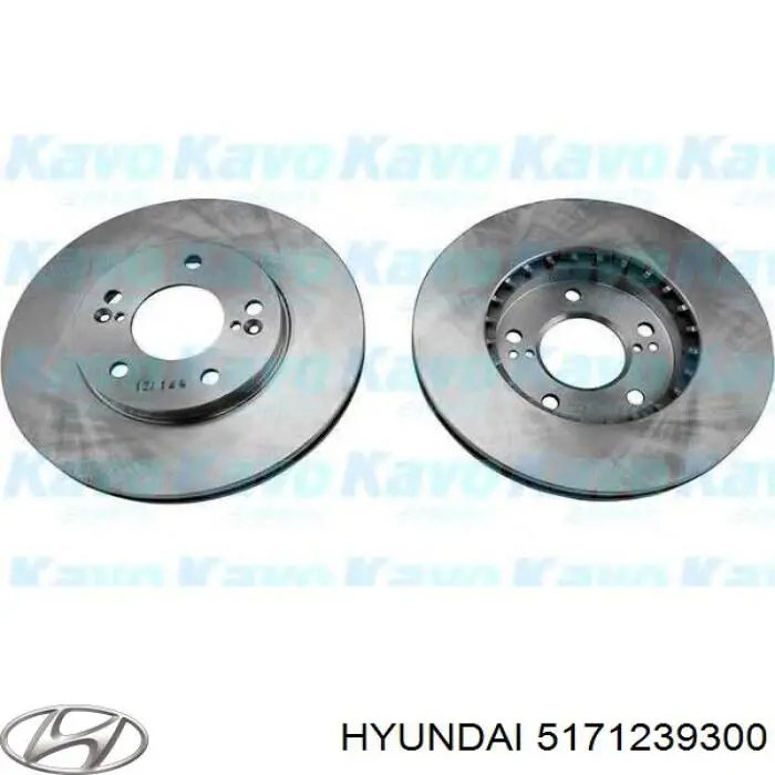 5171239300 Hyundai/Kia freno de disco delantero