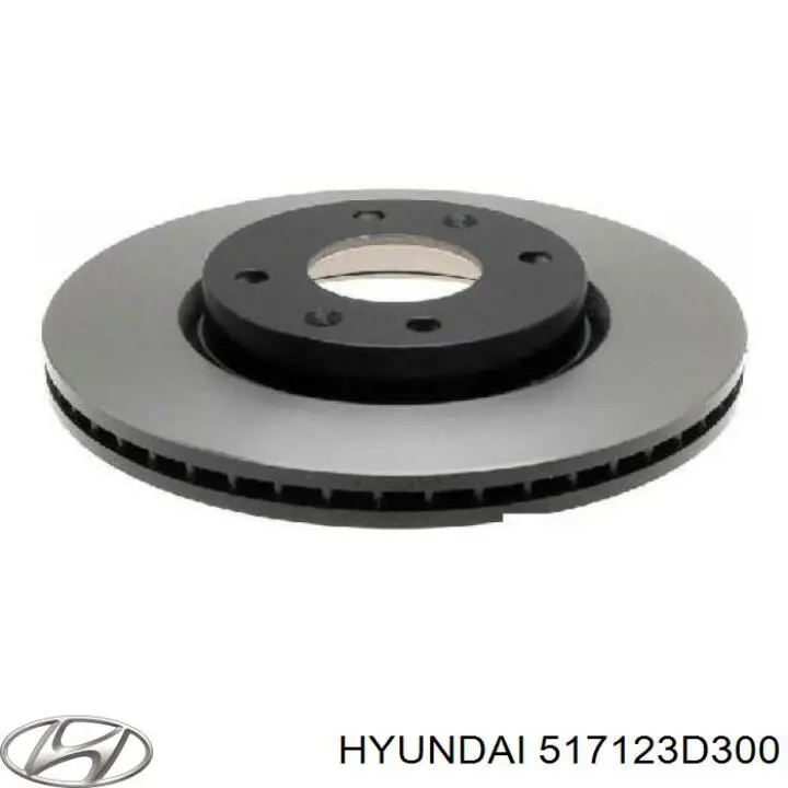 517123D300 Hyundai/Kia freno de disco delantero