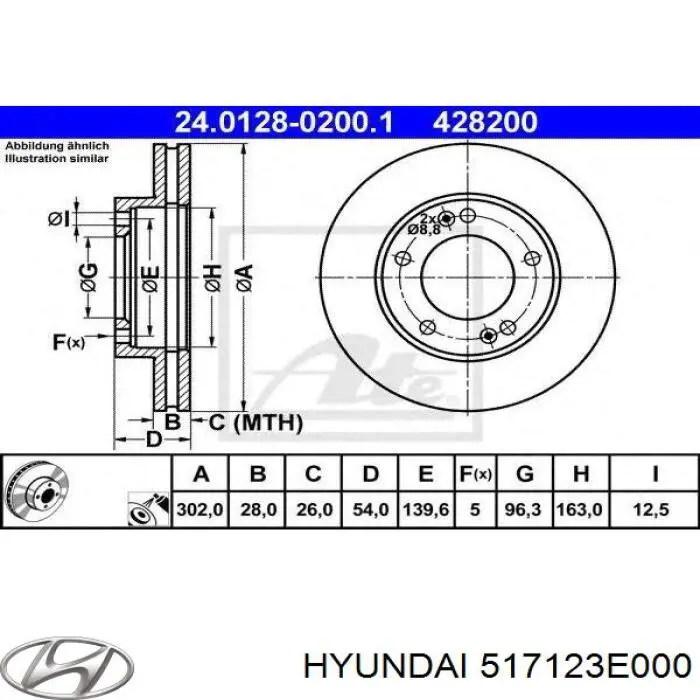 Frenos delanteros Hyundai/Kia 517123E000 precio, desde 57,70 EUR