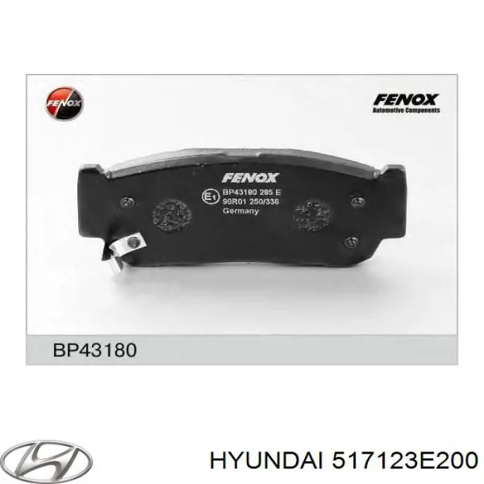 517123E200 Hyundai/Kia Discos