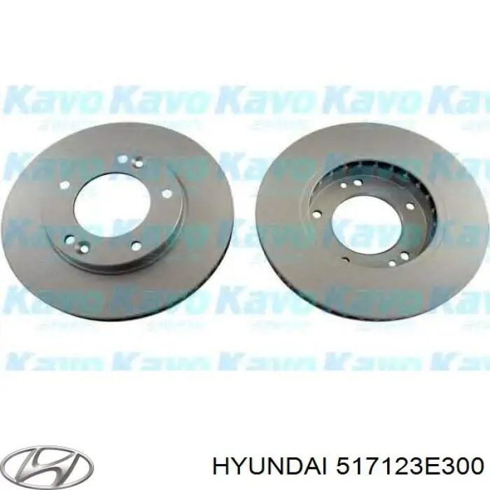 517123E300 Hyundai/Kia disco de freno delantero