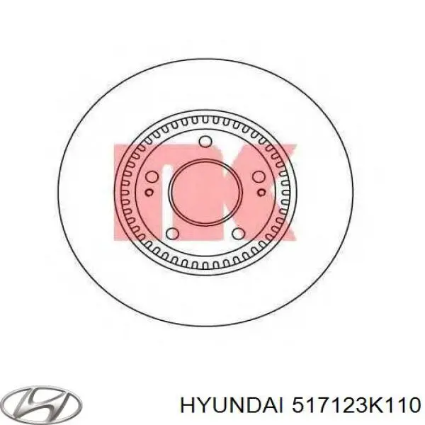 Comprar 517123K110 Hyundai/Kia Freno de disco delantero